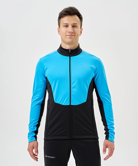 Тренировочная куртка Nordski Advance White/True Blue/Black