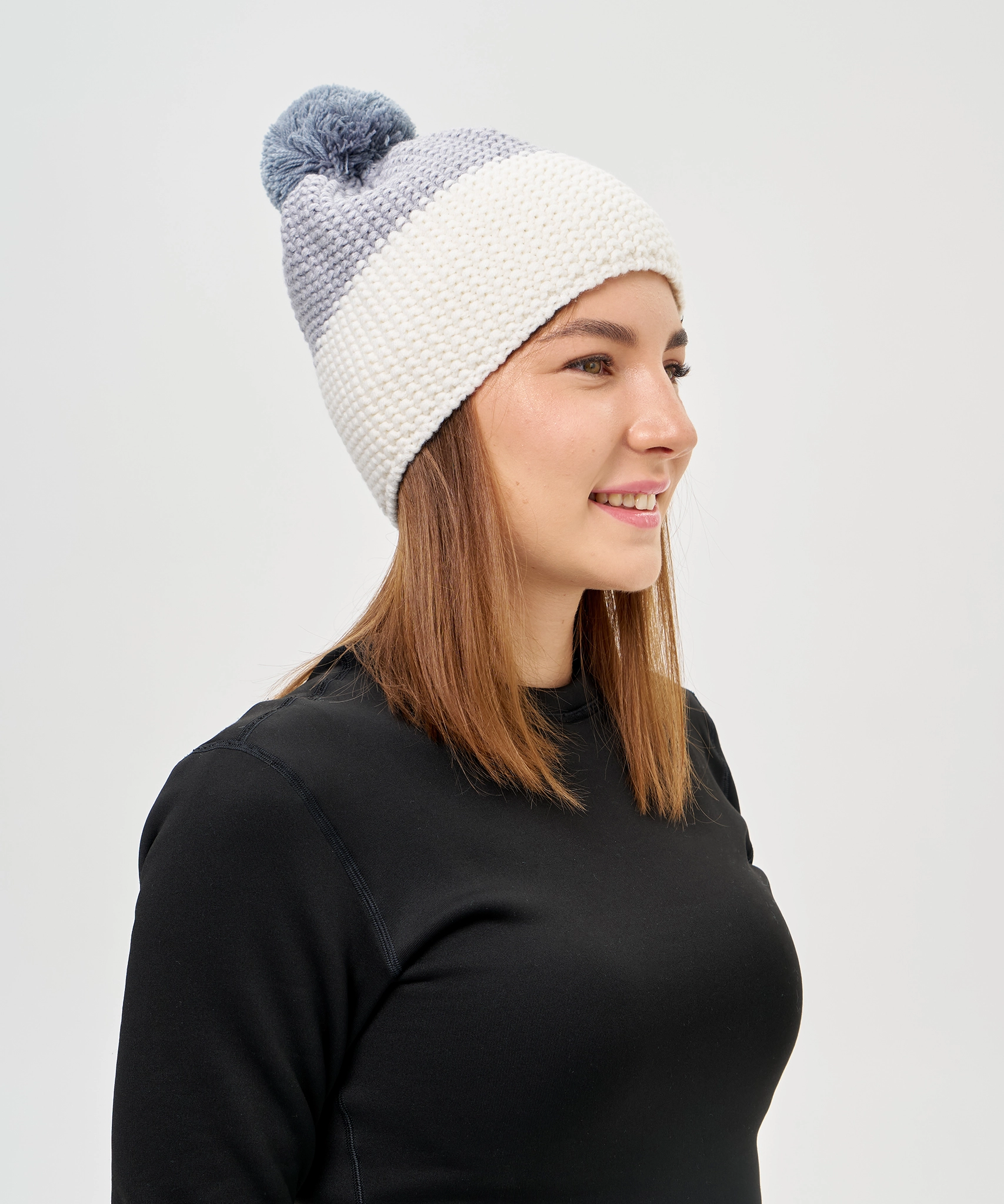 Шапка Nordski Frosty Grey/White