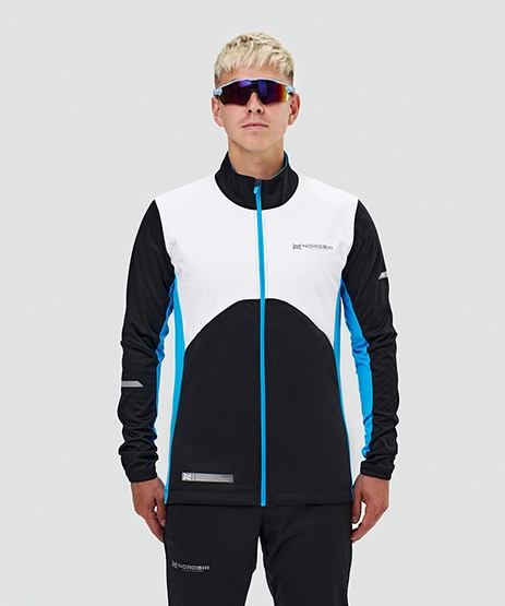 Тренировочная куртка Nordski Pro 2.0 White/Red/Blue