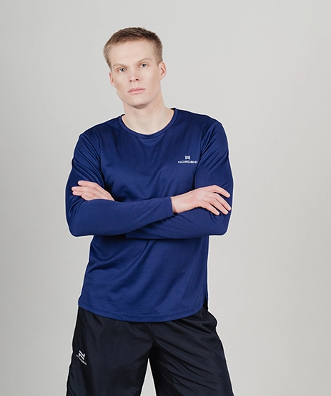 Футболка Nordski Run Olive с длинным рукавом