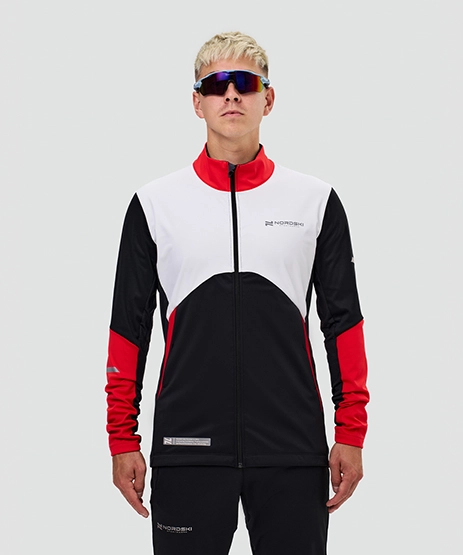 Тренировочная куртка Nordski Pro 2.0 White/Red/Blue