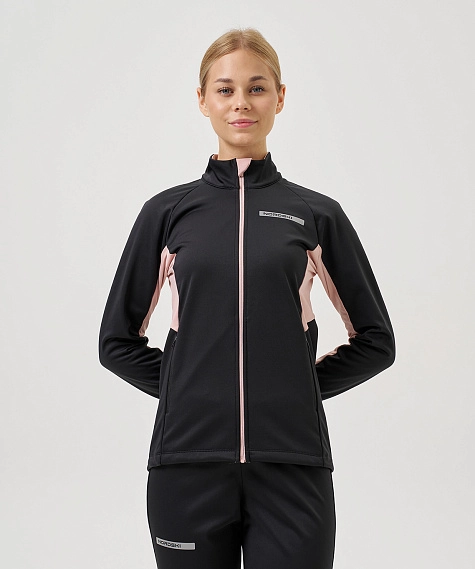 Тренировочная куртка Nordski Core Black/Soft Pink W