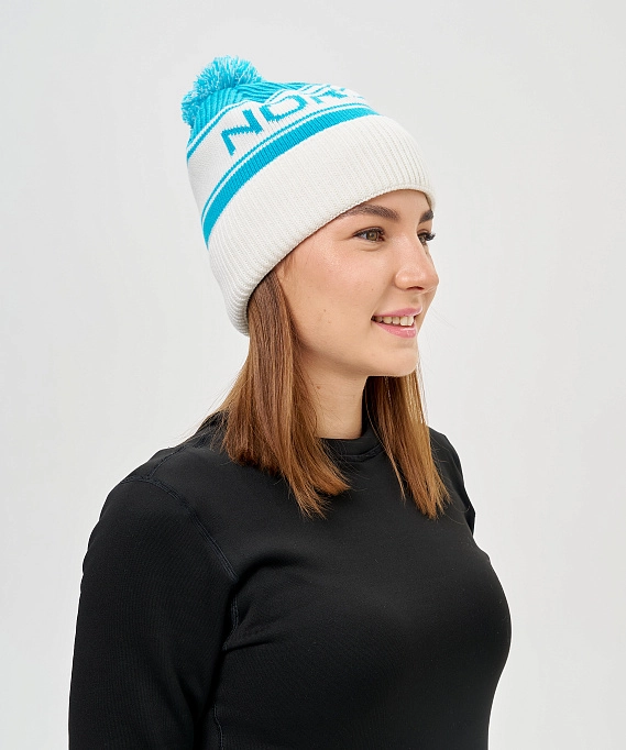 Шапка Nordski Blizzard Aquamarine/White