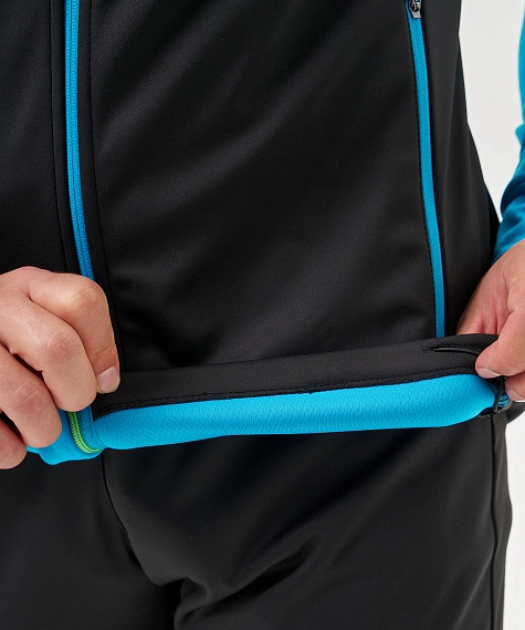 Тренировочная куртка Nordski Core Black/Light Blue