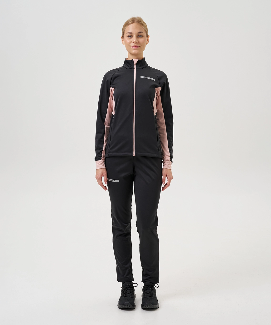 Тренировочная куртка Nordski Core Black/Soft Pink W