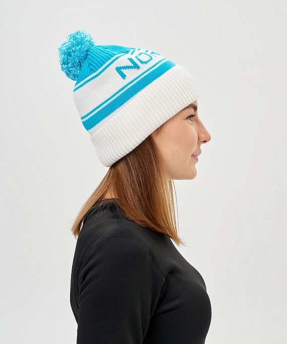 Шапка Nordski Blizzard Aquamarine/White