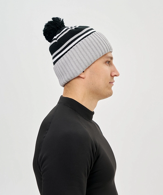 Шапка Nordski Severe Black/Grey/White