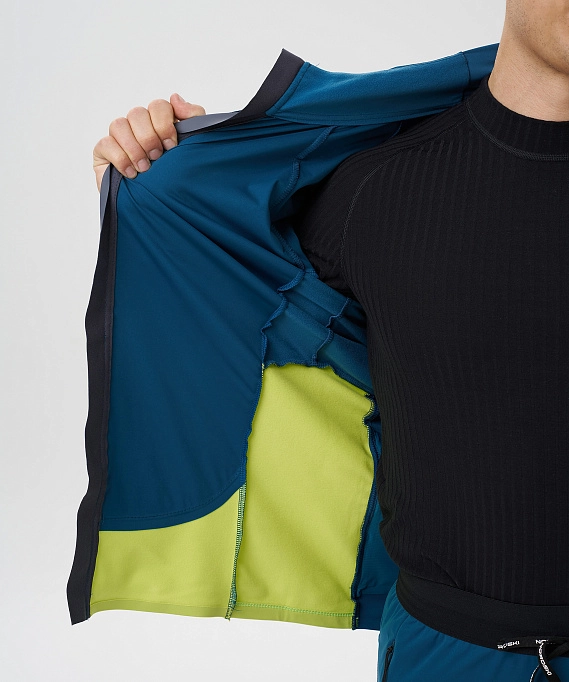 Тренировочная куртка Nordski Race Dark Jeans/Lime