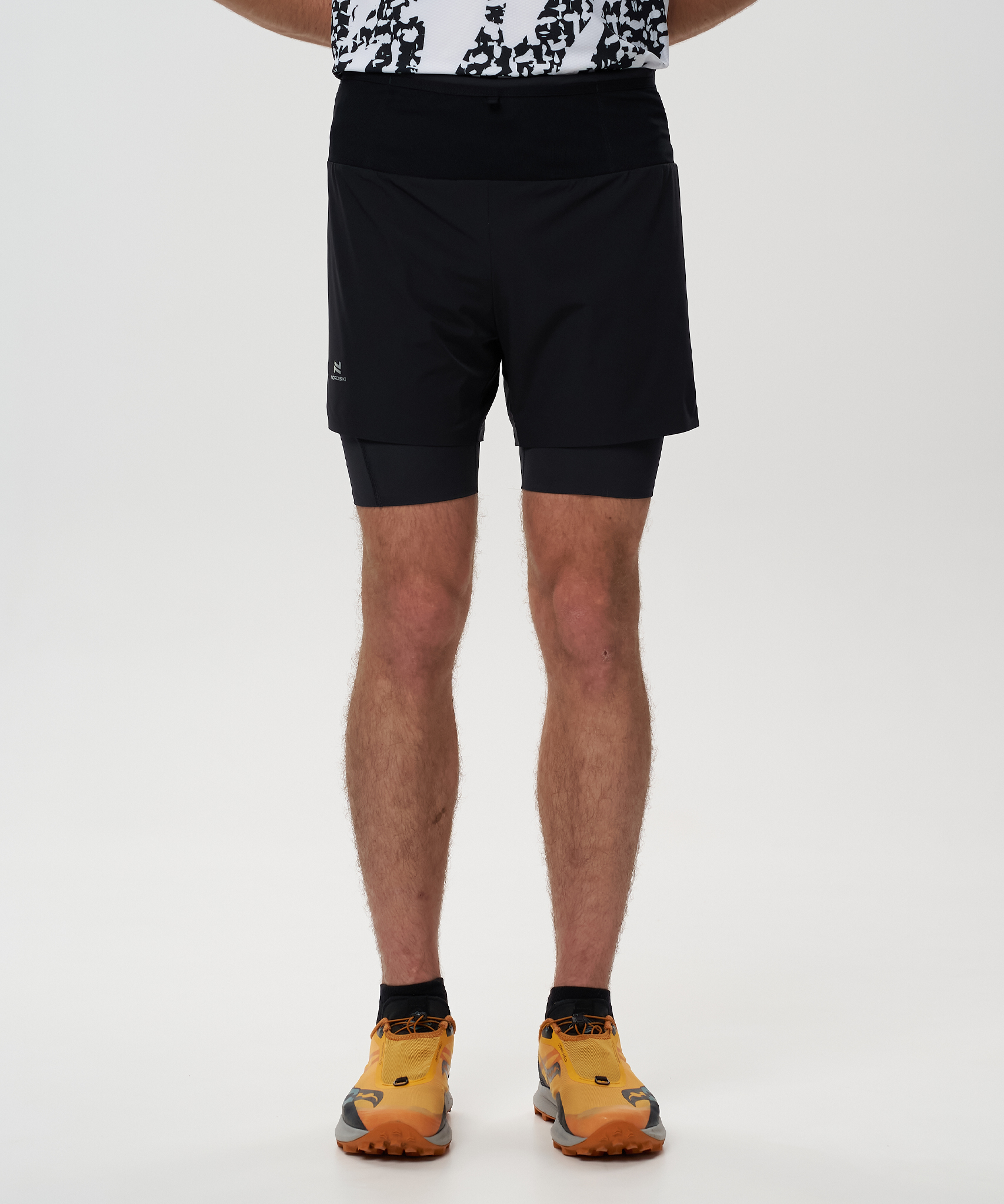 Шорты 2 в 1 Nordski Trail Black