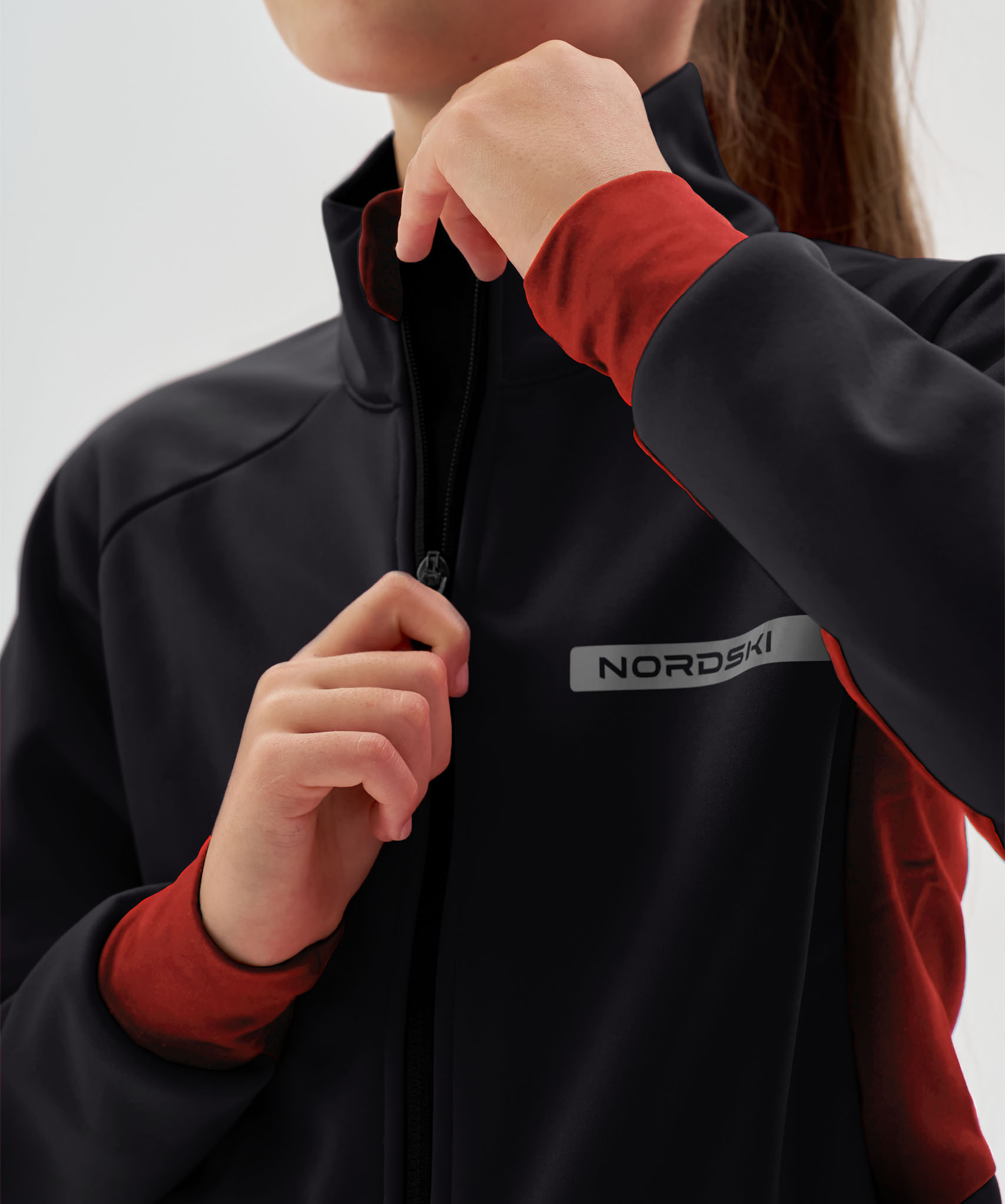 Тренировочная куртка Nordski Jr. Core Black/Red