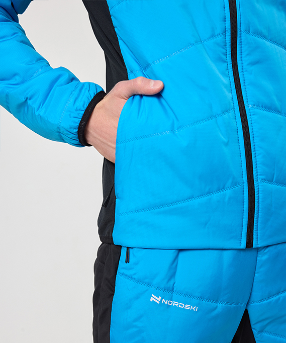 Куртка Nordski Hybrid Warm 2.0 Light Blue/Black