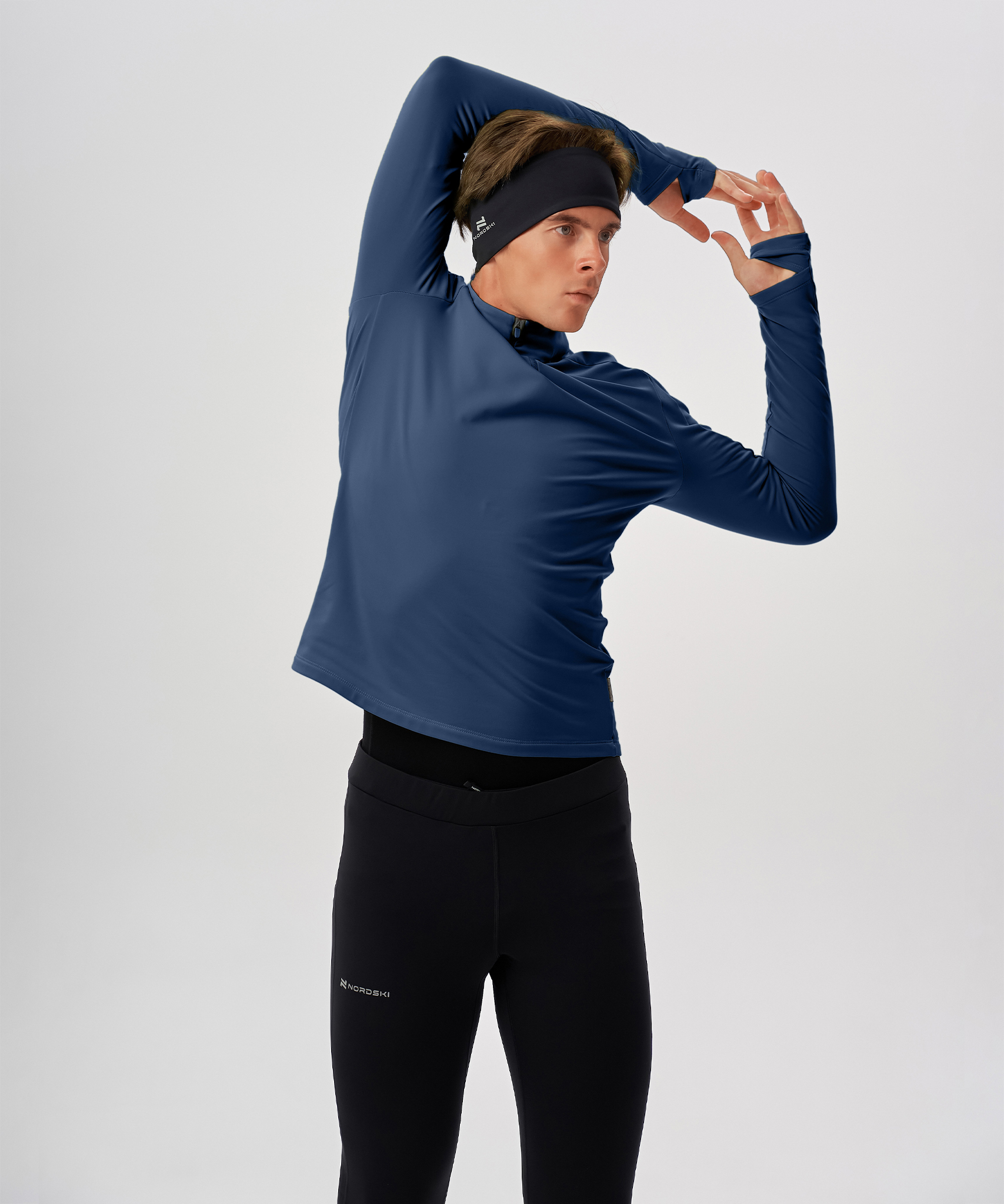 Лонгслив Nordski Winter Running Blue