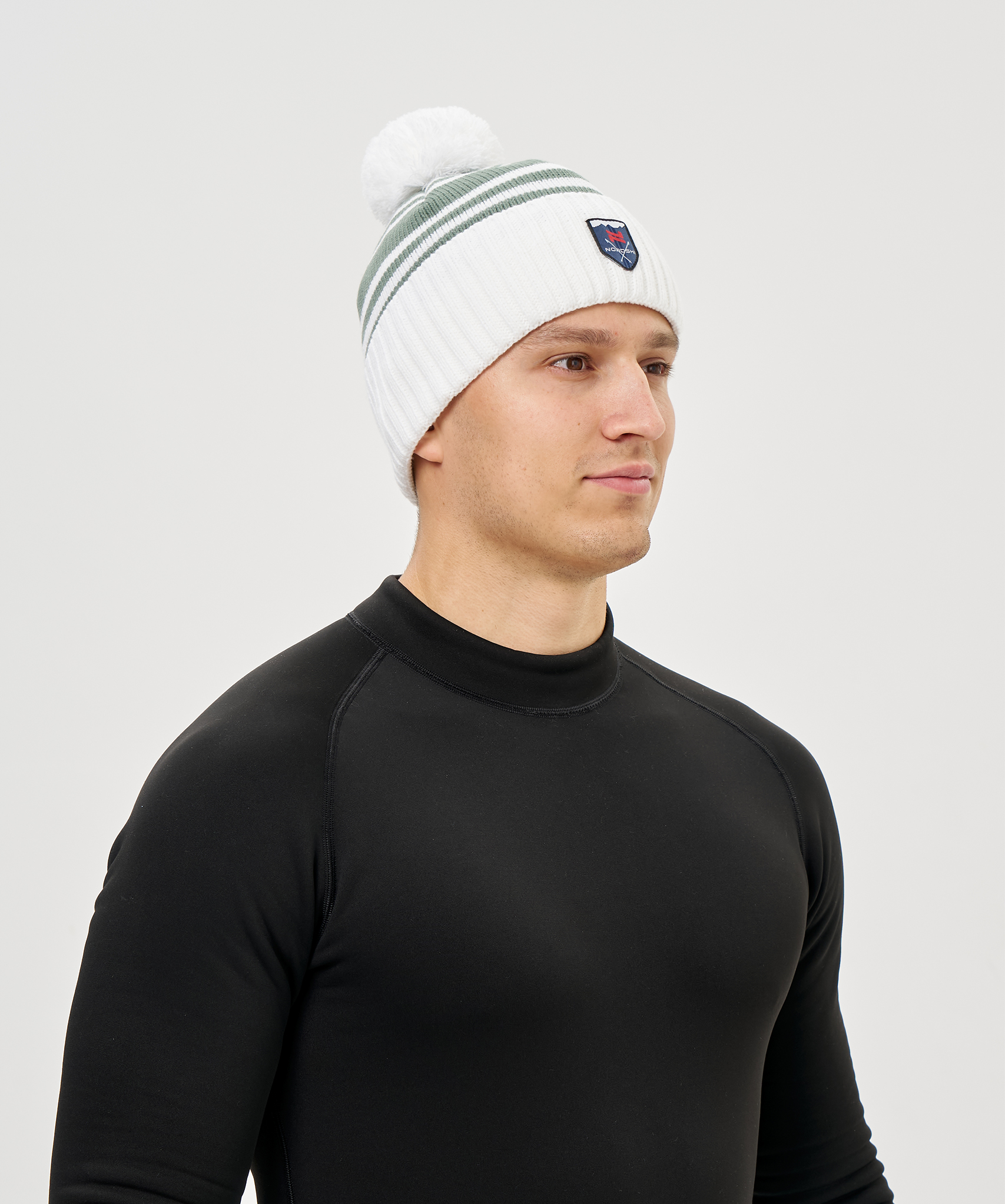 Шапка Nordski Severe Ice Mint/White