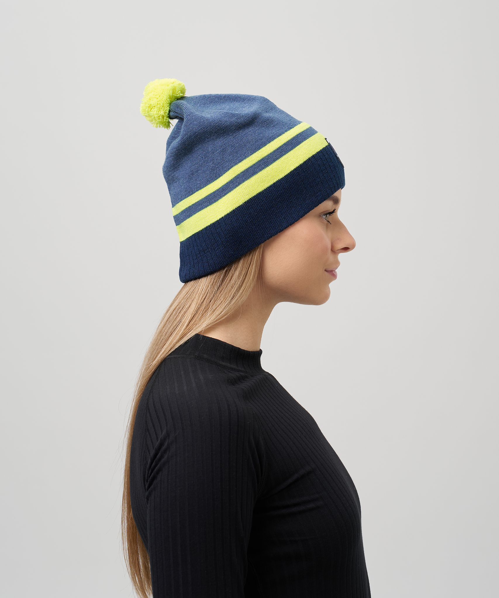 Шапка Nordski Move Jeans/Yellow