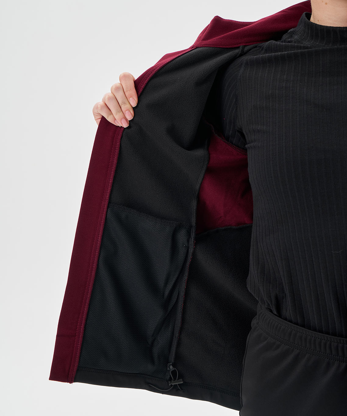 Тренировочная куртка Nordski Core Black/Wine W